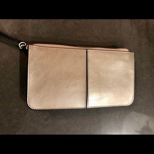 Leather Wristlet with Multi Card Organizer
